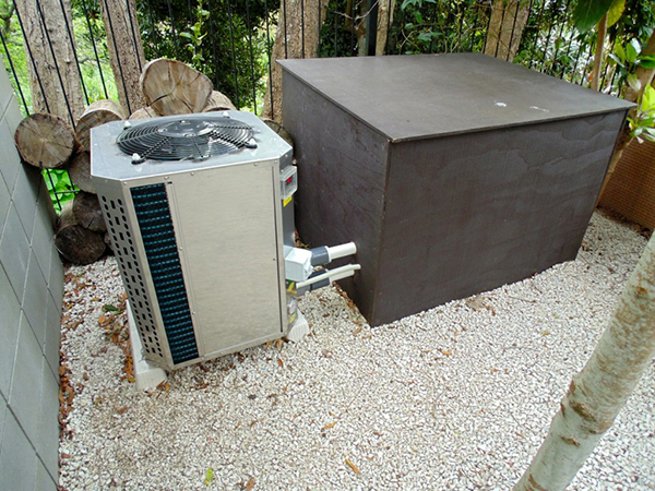 Heat pump pool heating